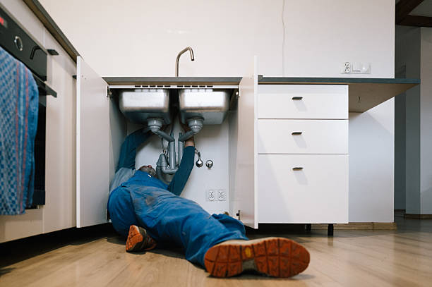 Professional Plumbing technician working in Cedar Springs, MI